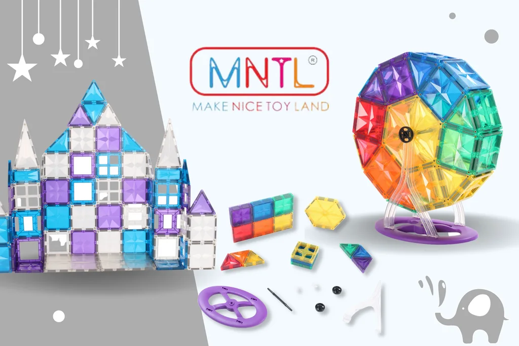 A colourful MNTL magnetic tile collection