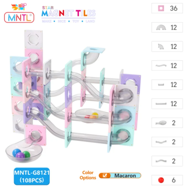 MNTL Dream Candy magnetic marble-run set