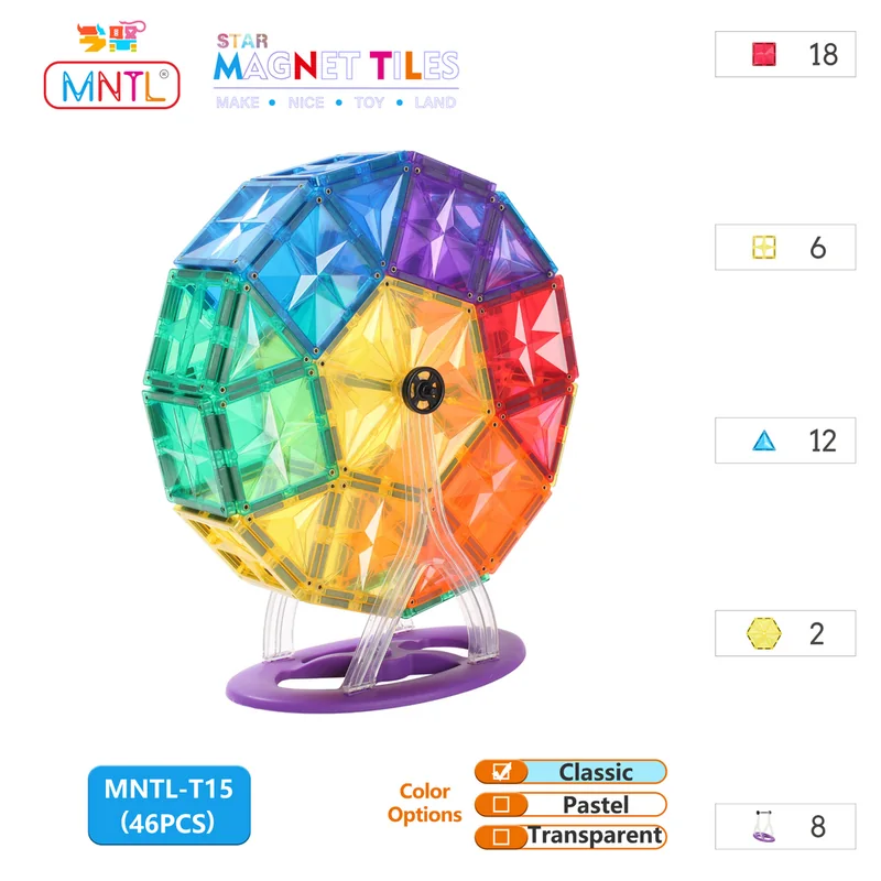 Colourful MNTL magnetic ferris wheel